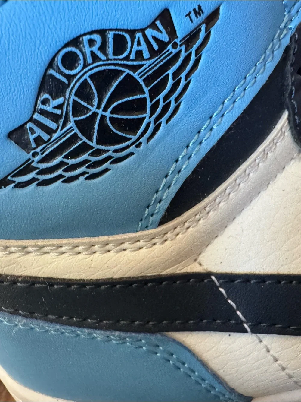 Jordan High Top Sneakers - Light Blue/Black/White